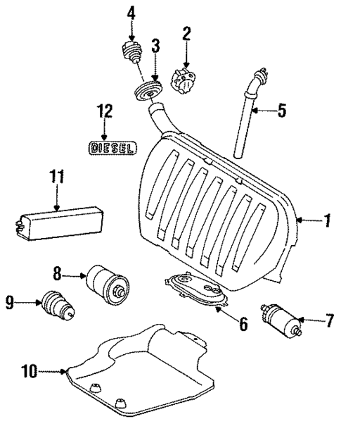 Emission Components for 1989 Mercedes-Benz 190D #0