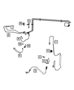 5166010AA - Brakes: Brake Hose Bracket for Mopar Image