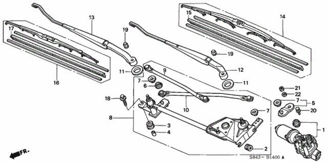 Front Windshield Wiper for 2002 Honda Accord #0