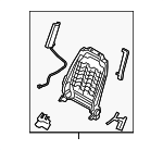 88410CL500 - Body: Seat Back Frame for Hyundai: Santa Fe Image