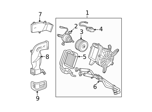Rear Heater for 2007 Toyota Highlander #0