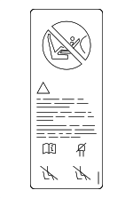 71239199611 - Body: Air Bag Label for Mini: Cooper, Cooper Countryman, Cooper Paceman Image