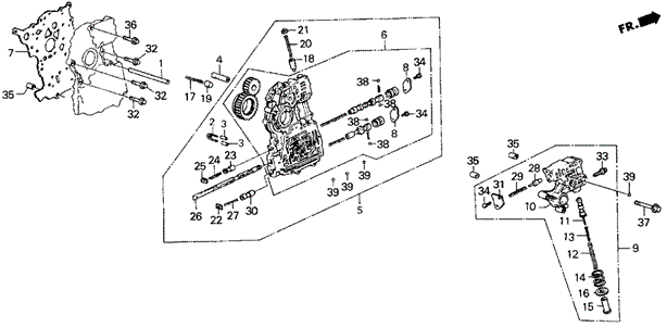 AT Main Valve Body ('84-'85) for 1985 Honda Civic #0