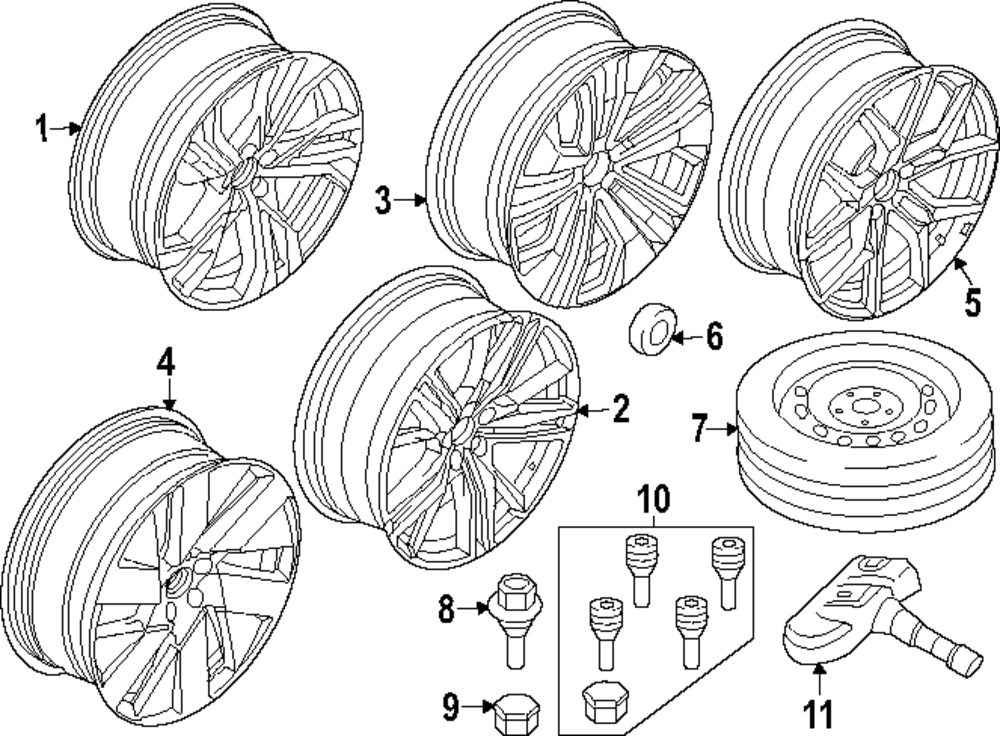 テル Jaguar XJ8 59791PLH OEM Wheel | C2C22917 | OEM Original