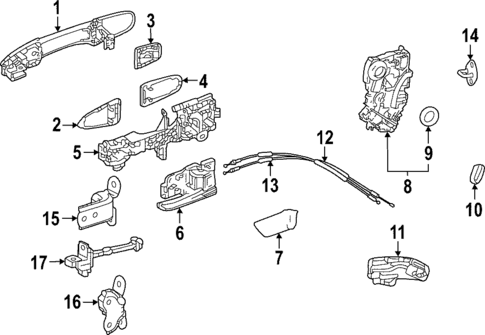 Rear Door for 2025 Toyota bZ4X #1