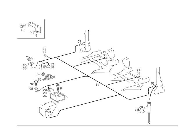 48201910 - Electrical System: Acceleration Sensor for Mercedes-Benz: 190, 190D, 190E, 200, 200D, 240D, 260E, 280S, 280SE, 280SEL, 300CE, 300D, 300E, 300SE, 300SEL, 300SL, 300TD, 300TE, 380SE, 380SEC, 380SEL, 400SE, 400SEL, 500E, 500SEL, 560SEC, 560SEL, 560SL, 600SEL, S420 Image image