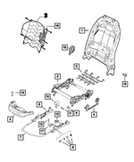 68284385AA - Interior Trim: Seat Adjuster for Mopar Image