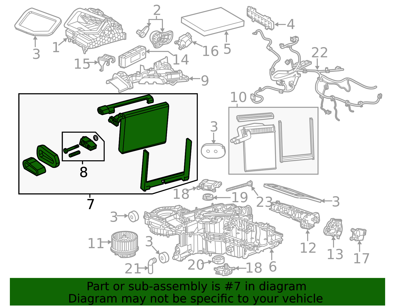 2014-2018 GM Air Conditioning Evaporator Core 23281450 GM ...