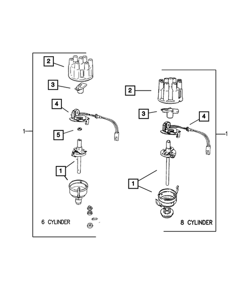 Distributor for 2003 Dodge Dakota #0
