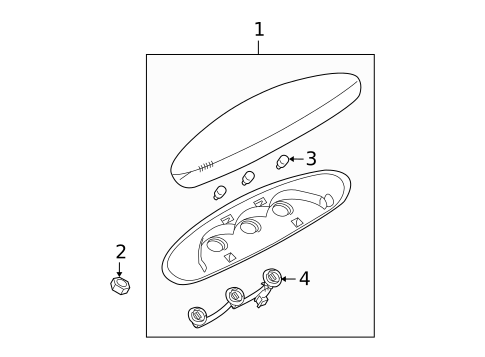 High Mounted Stop Lamp for 2009 Nissan Quest #0