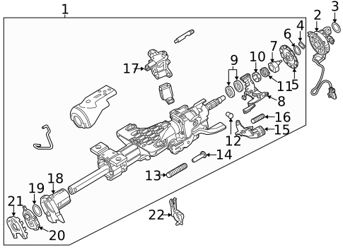 Steering Column Assembly for 2016 GMC Sierra 2500 HD #0