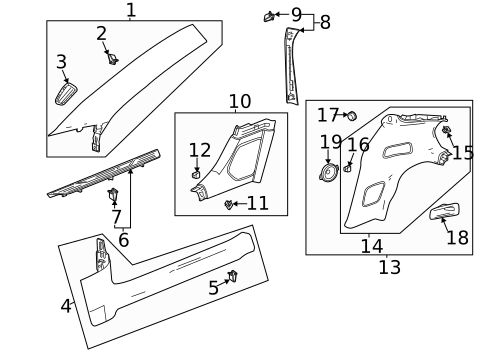 Interior Trim - Pillars for 2022 Chevrolet Corvette #0
