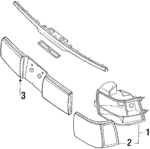 F4OY13404A - Electrical: Tail Lamp Assembly for Lincoln: Continental Image