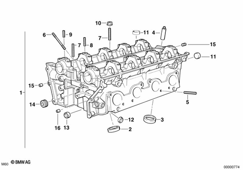 Cylinder Head for 1992 BMW 740i #0
