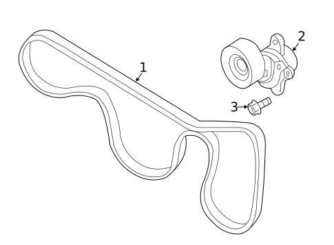 Belts & Pulleys for 2014 Nissan Pathfinder #0