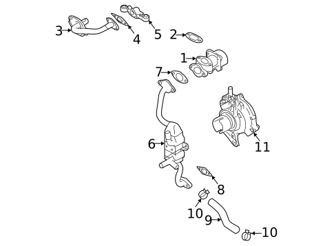EGR System for 2022 Subaru Crosstrek #0