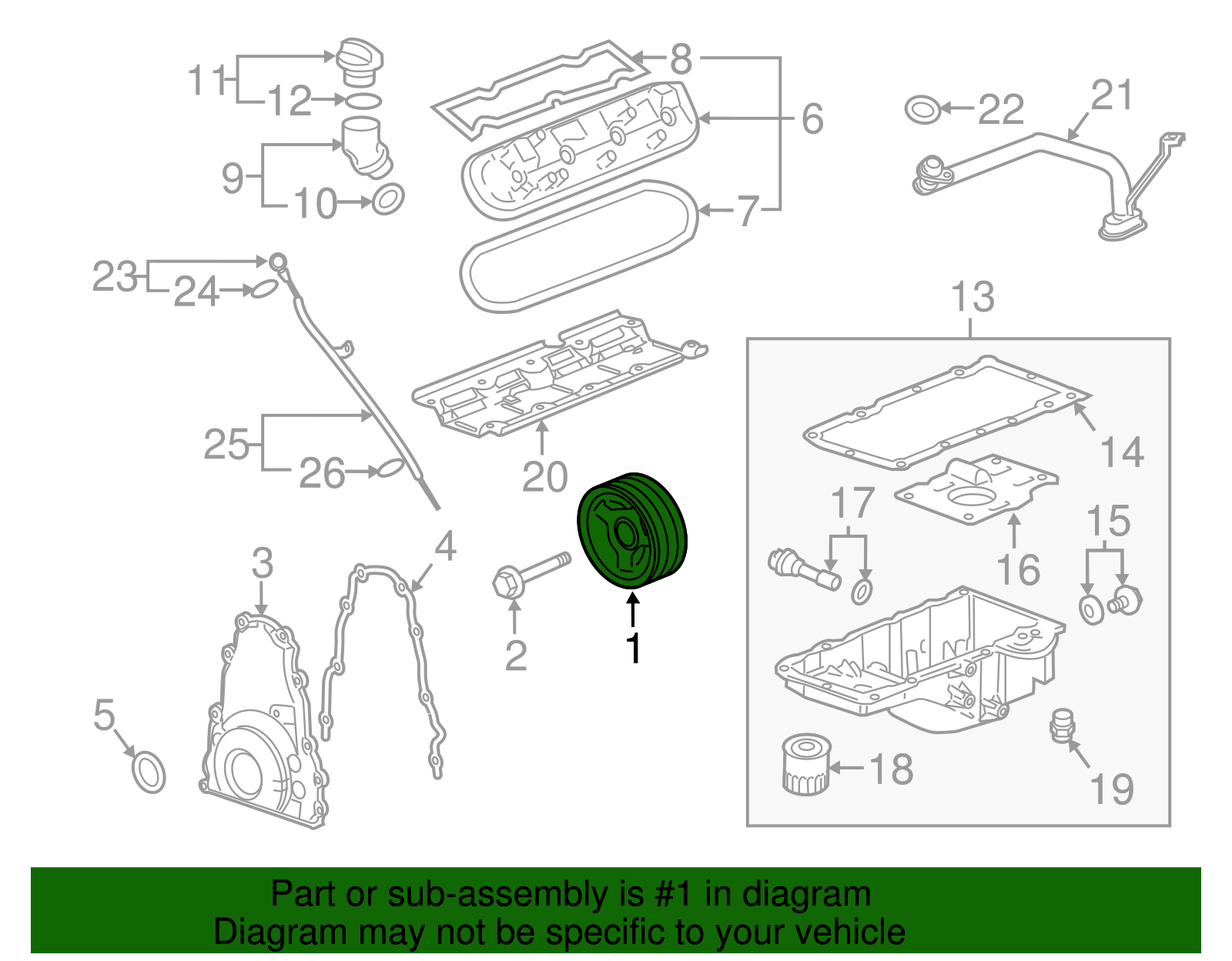 Genuine GM Parts 12674588 - WASHER-CR/SHF BALR - View #10