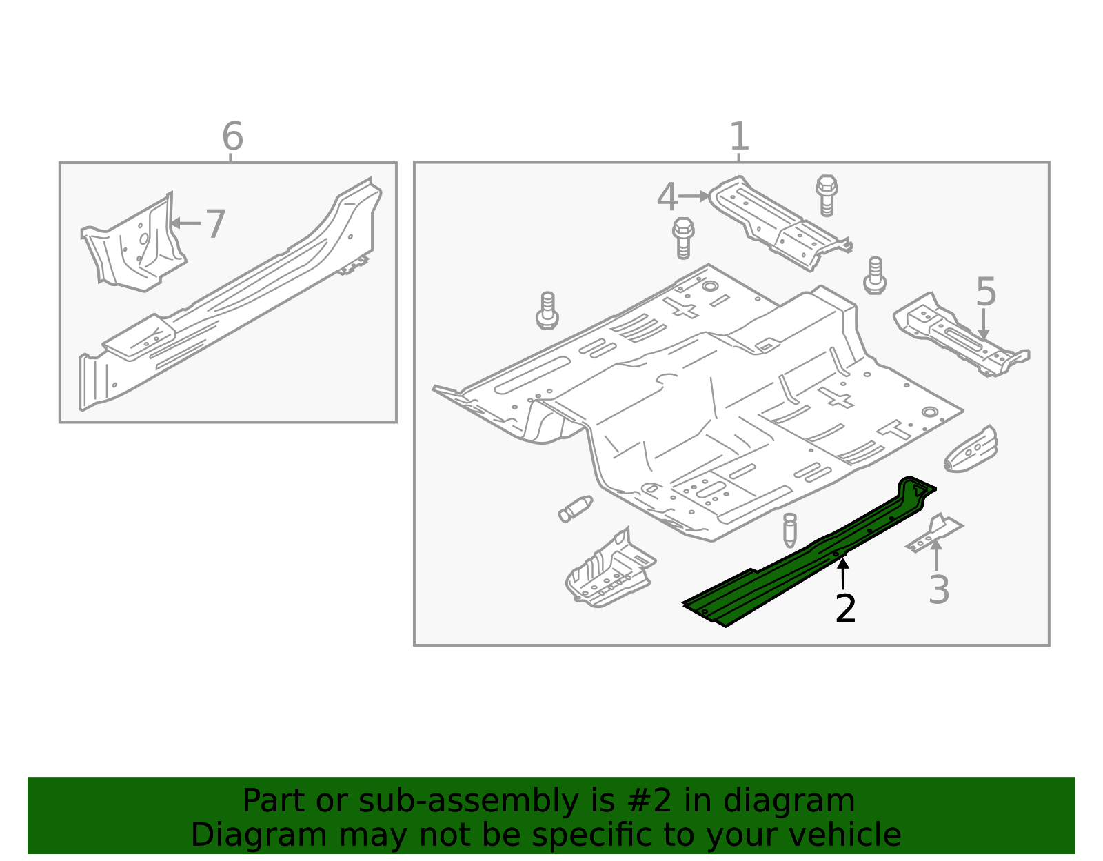 FR3Z-6310535-A - Floor Cross-Member 2015-2025 Ford Mustang | Ford