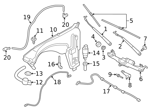 Wiper & Washer Components for 2016 BMW X3 #0
