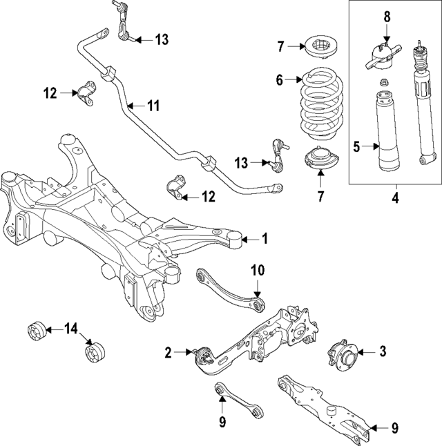 K2GZ4B425C - : Cross-Member Bushing for Ford: Bronco Sport Image