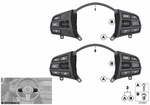 61319261859 - Vehicle Electrical System: Switch, Multifunct. Steering Wheel for BMW: 228i, 228iX, 230i, 230iX, 320i, 320iX, 328d, 328dX, 328i, 328iX, 330e, 330i, 330iX, 335i, 335iX, 340i, 340iX, Hybrid 3, M235i, M235iX, M240i, M240iX Image image