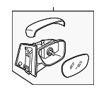 L208691A1A06 - : Mirror - Passenger Side (RH) for Mazda: CX-9 Image