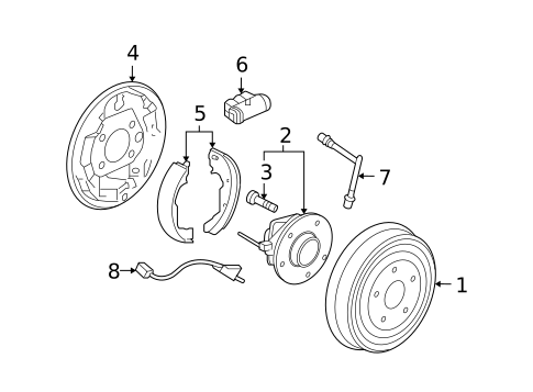 Brake Components for 2006 Pontiac Torrent #0