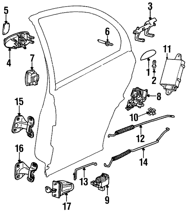 21098510 - Body: Handle, Inside for GM Image