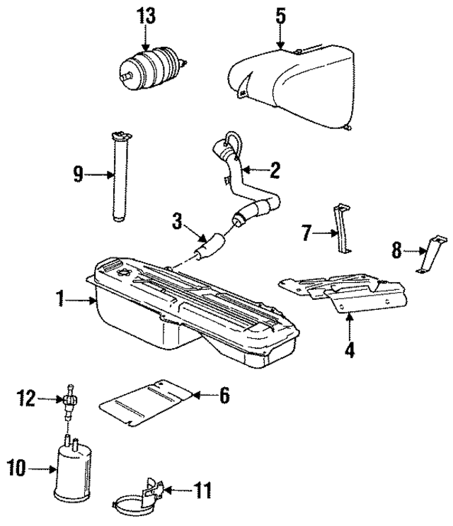 16141179232 - : Fuel Pump for BMW: 318i, 318is, 325, 325e, 325es, 325i, 325is, 325iX, 528e, 533i, 535i, 535is, 633CSi, 635CSi, 733i, 735i, L6, L7, M3, M5, M6 Image