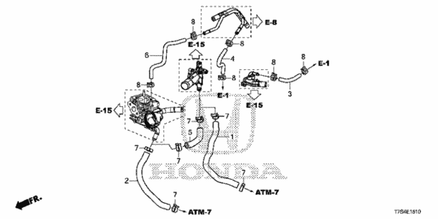 Water Hose for 2019 Honda HR-V #0