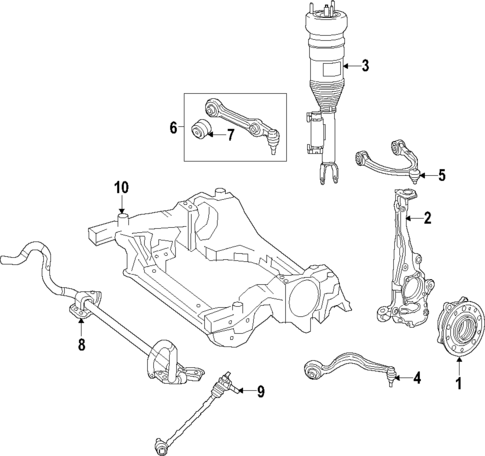Front Suspension for 2021 Mercedes-Benz AMG GT 63 S #0