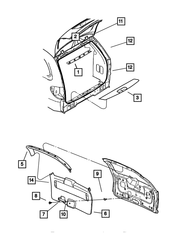 6505537AA - Interior Trim: Side Molding Clip for Mopar Image image
