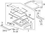4N4877308B6PS - Body: Sunroof Cover for Audi Image