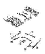 68036568AF - Body Sheet Metal Except Doors: Front Floor Pan for Mopar Image image