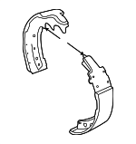 5014126AA - Brakes: Brake Shoes for Dodge: B1500, B3500, Dakota, Durango, Ram 1500, Ram 1500 Van, Ram 2500 Van, Ram 3500 Van Image