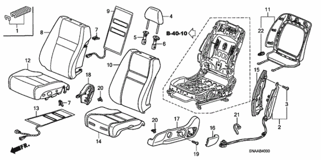 Front Seat (L.) (1) for 2009 Honda Civic #0