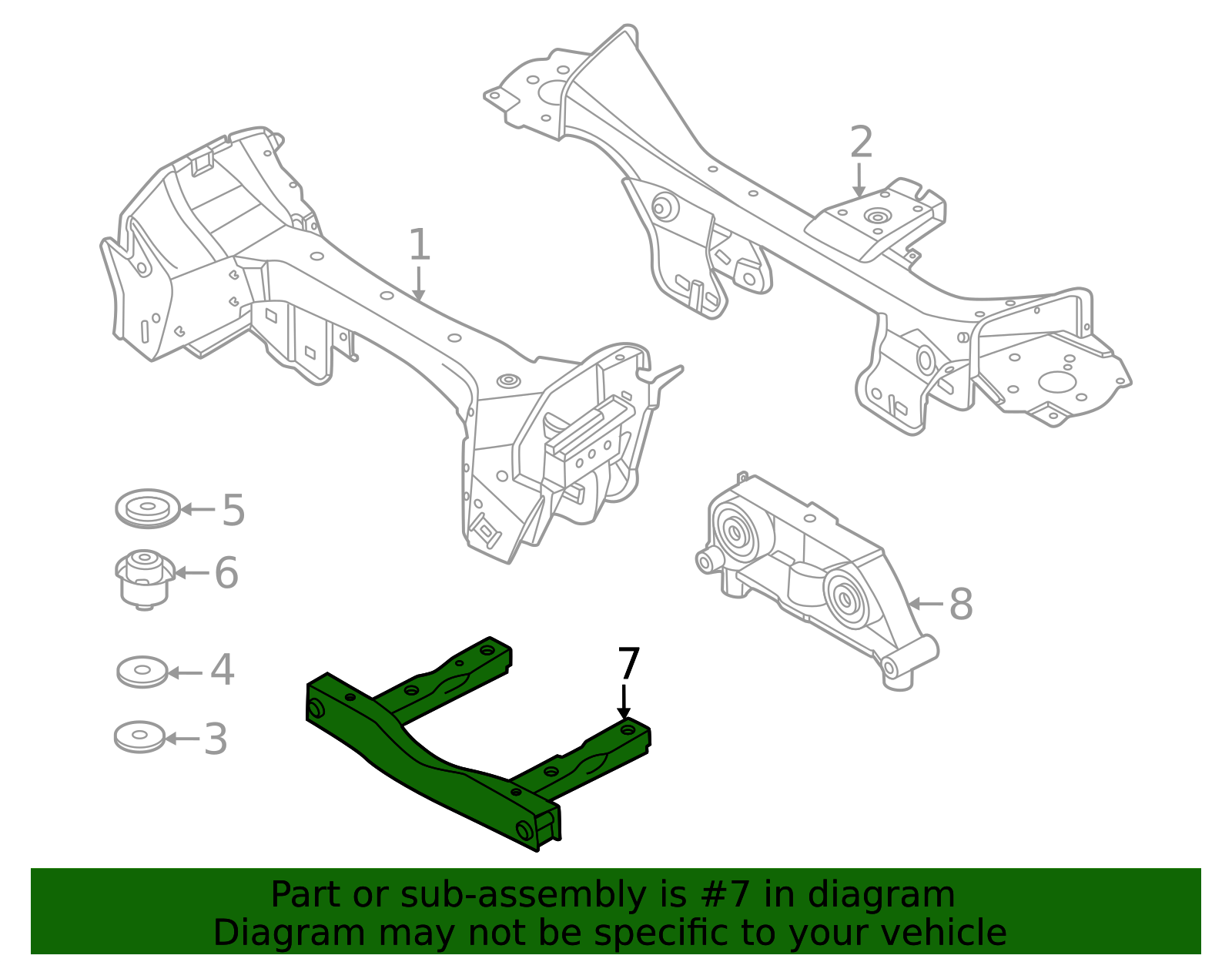 55451-7JA0A - Suspension Cross-Member Reinforcement 2025-2026 Nissan ...