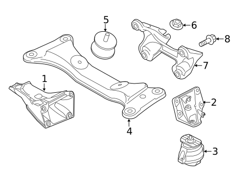 Engine & Trans Mounting for 2011 BMW 135i #0