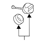 7730053020 - Fuel System: 2014-2023 Lexus - Cap for Lexus: ES350, GS F, GS Turbo, GS200t, GS300, GS350, GX460, IS200t, IS250, IS300, IS350, LS460, LX570, NX300, NX300h, RC F, RC200t, RC300, RC350, RX350 Image