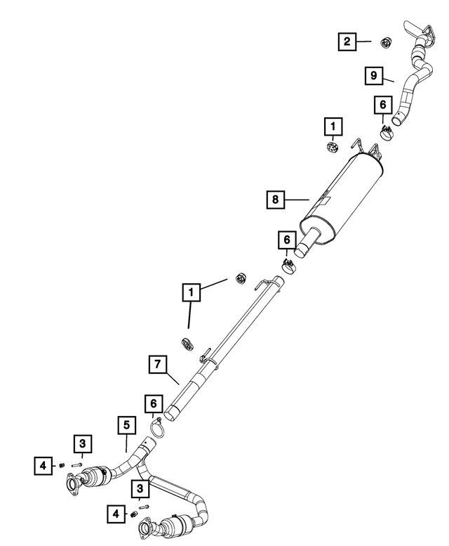68172248AA - Exhaust: Exhaust Extension Pipe for Mopar Image image