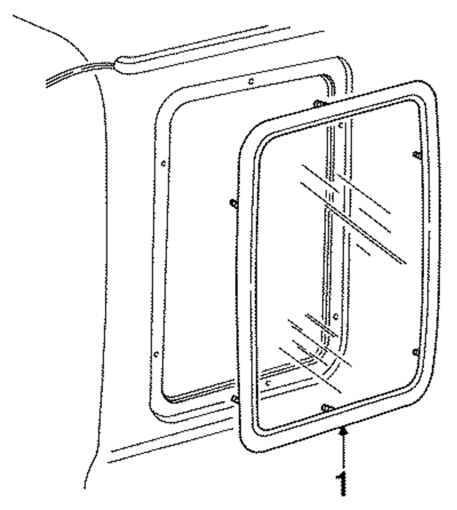 F2TZ1829701A - Body: Side Glass for Ford: F-150, F-250, F-250 HD, F-350, F-Super Duty Image