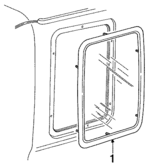 F2TZ1829701A - Body: Side Glass for Ford: F-150, F-250, F-250 HD, F-350, F-Super Duty Image