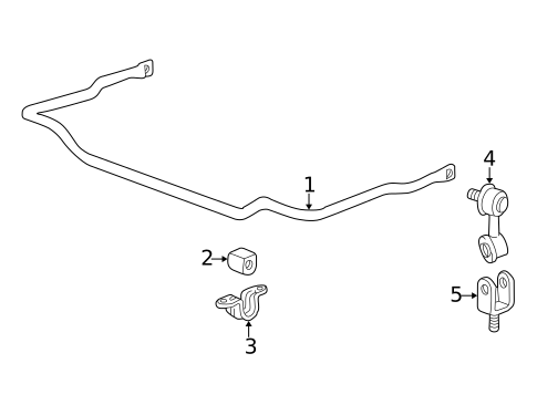Stabilizer Bar & Components for 1996 BMW Z3 #1