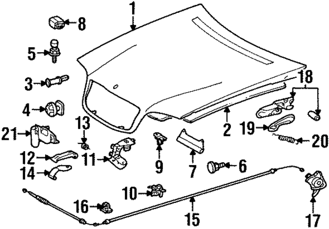 1408213451 - Electrical: Hood Switch for Mercedes-Benz Image