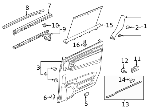 Sliding Door for 2018 Honda Odyssey #0
