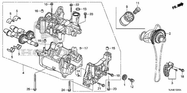 Oil Pump (2.4L) for 2018 Honda CR-V #0
