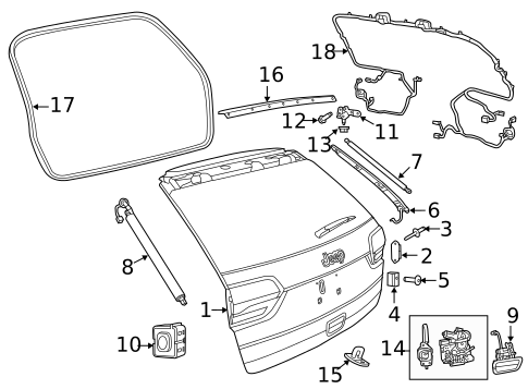 Liftgate for 2014 Jeep Grand Cherokee #0
