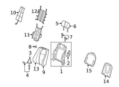 Front Seat Components for 2010 Audi S4 #0