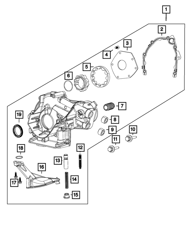 68499763AA - 1.4L Turbo; Engine: Oil Pump Gasket for Mopar Image
