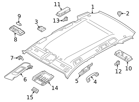 Interior Trim - Roof for 2013 BMW X1 #0